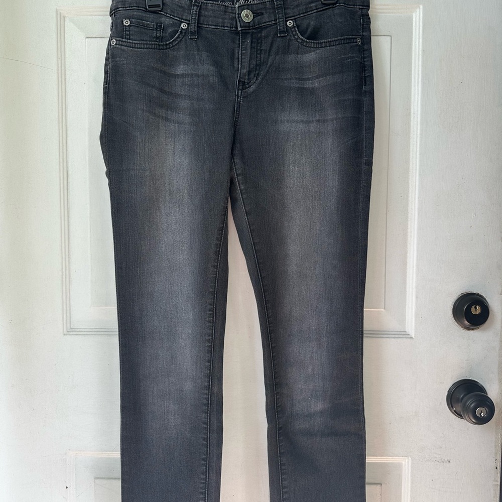 GAP 1969 Premium Super Skinny Jeans stretchy distressed black
